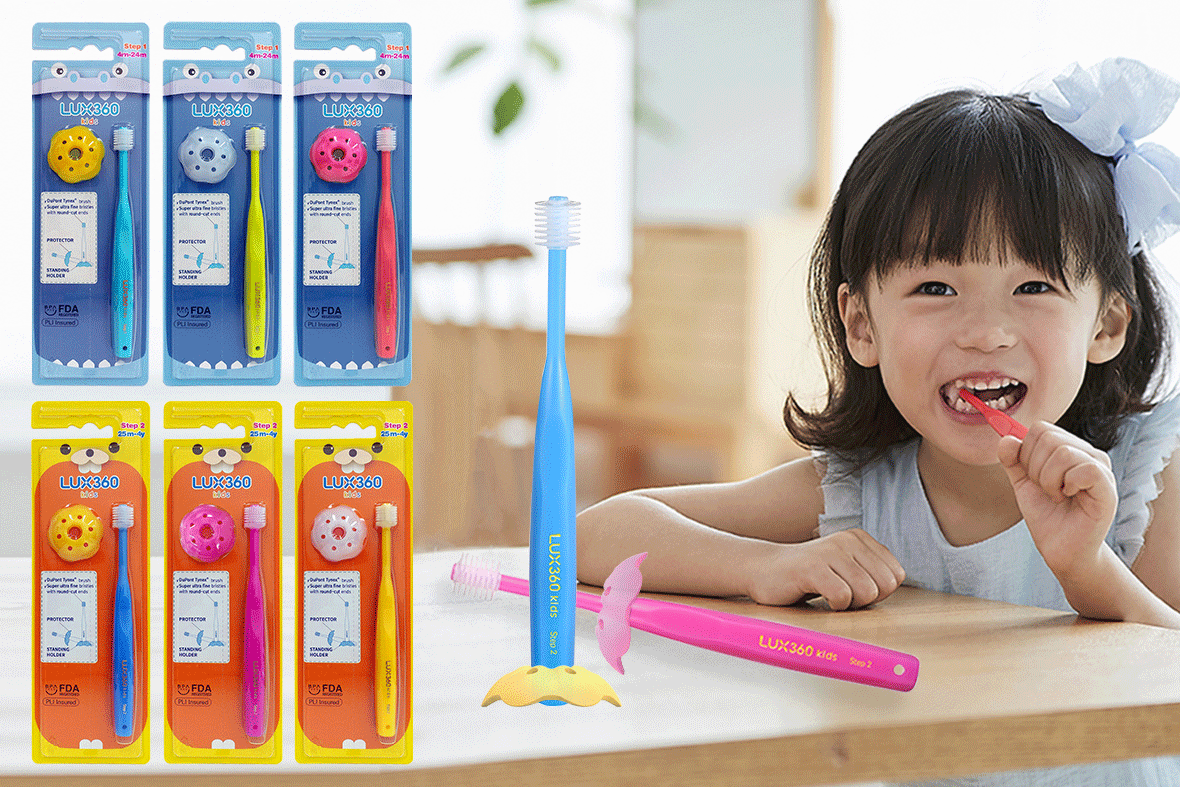 LUX360 manual toothbrush for kids